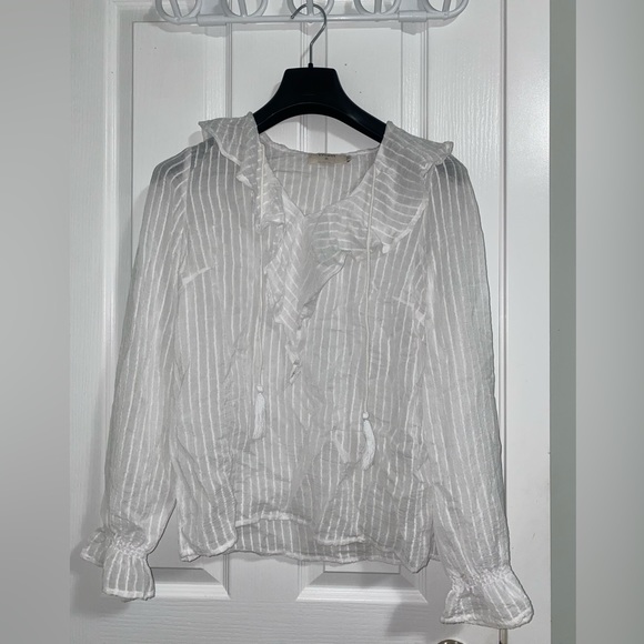 sheer white top - Picture 1 of 4